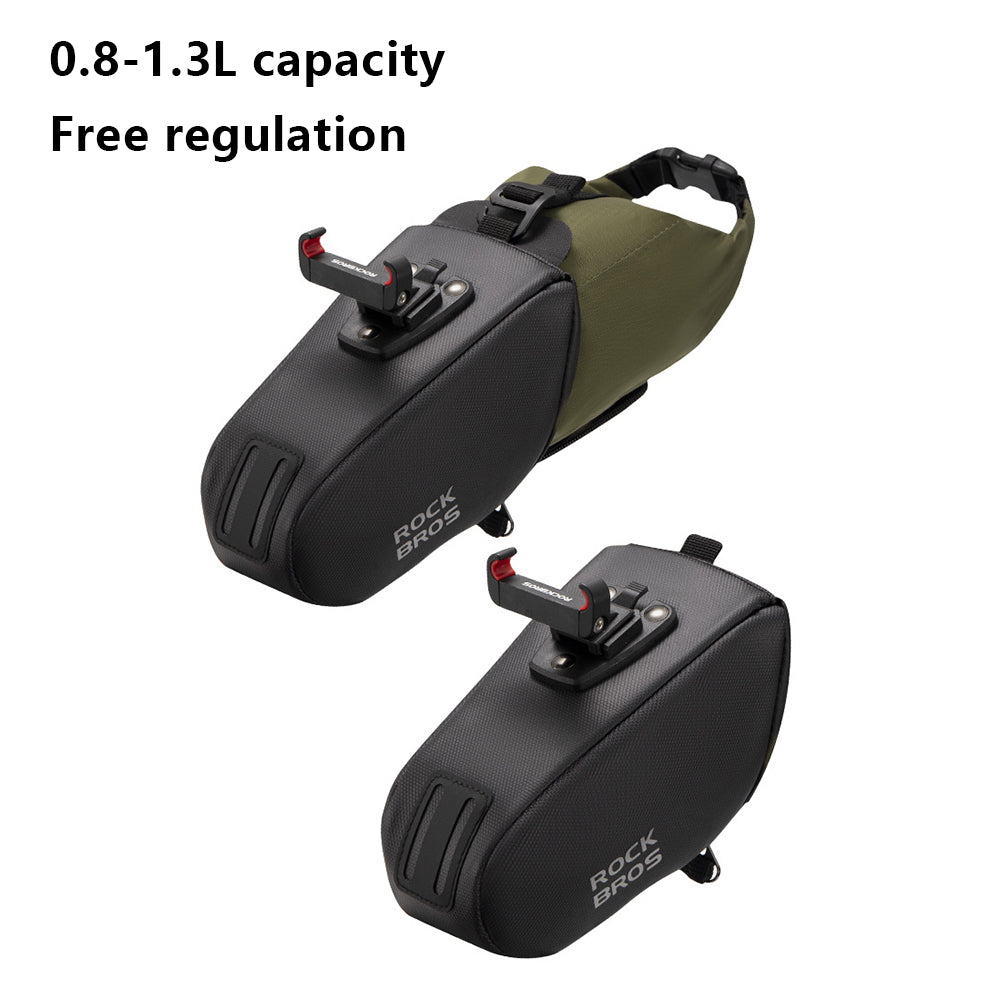 ROCKBROS C54 Bike Saddle Bag Waterproof Bicycle Tail Bag with Waterproof Liner Bag ROCKBROS C54 Bike Saddle Bag Waterproof Bicycle Tail Bag with Waterproof Liner Bag